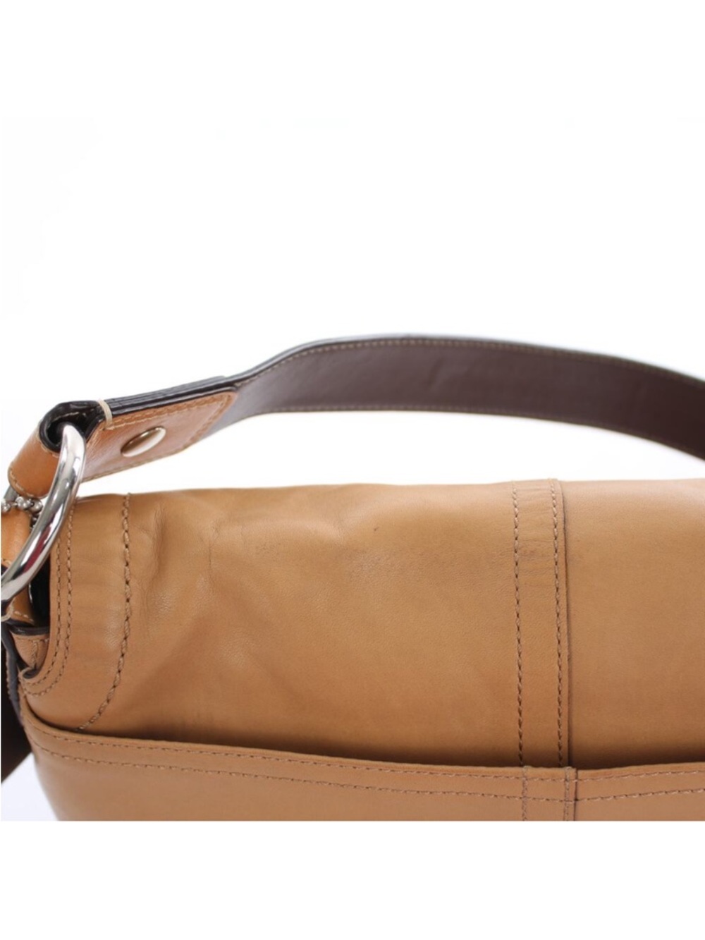 Coach Soho Leather Flap
Shoulder Bag Camel Buckle
Strap Vintage Y2K - Picture 11 of 14